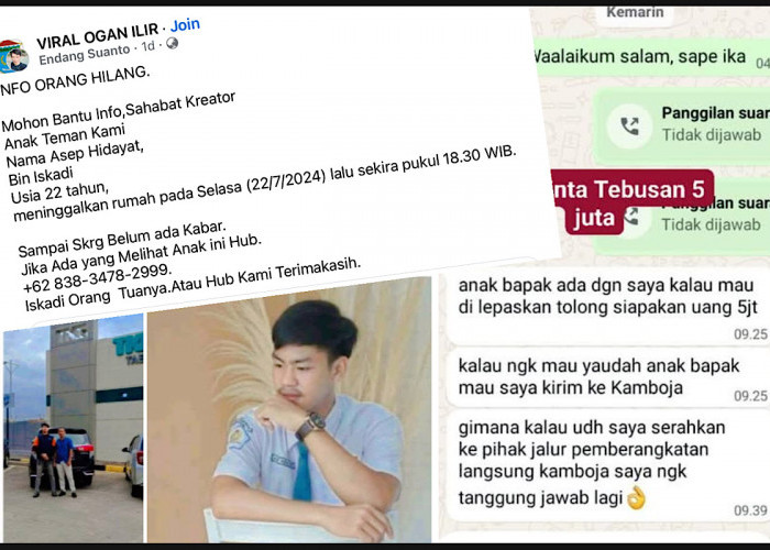 Keluarga Asep Sudah Lapor Polisi Setelah 6 Hari Tak Pulang, AKP Zahirin: Kita Lidik! 