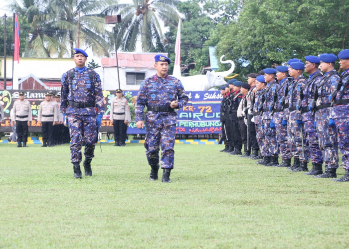 HUT Polairud ke-72, Kapolda Sumsel Sampaikan Amanat Kabaharkam Polri 