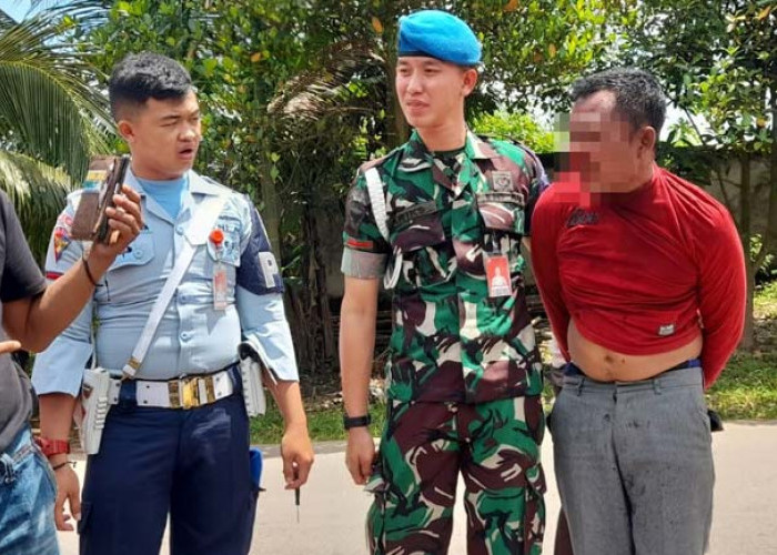 Pelaku Curanmor Sial, Gagal Bawa Kabur Motor Curian Langsung Diamankan TNI AU