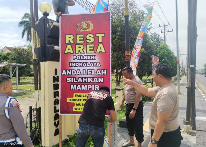 LUAR BIASA! Polsek Indralaya Sediakan Rest Area Mudik Lebaran 2026, Beragam Fasilitas Disediakan