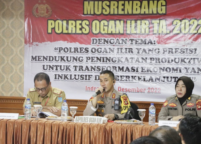 Pimpin Musrenbang, Kapolres Ogan Ilir Minta Jajaran Gunakan Anggaran se-Efisien Mungkin
