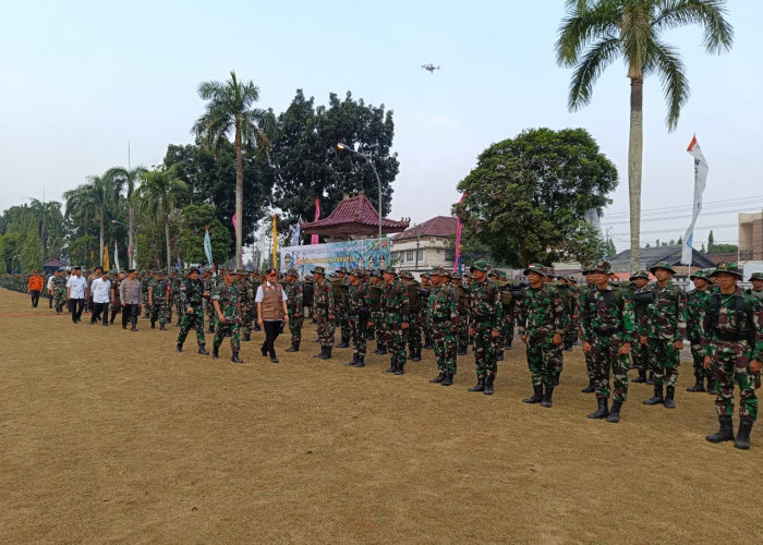 350 Personel Tambahan dari Kodam II Sriwijaya Disebar di Titik Karhutla Kabupaten OKI