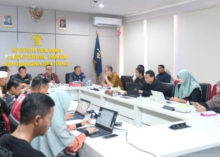 Kanwil Kemenkum Babel Harmonisasi Dua Ranperda Inisiatif DPRD Babel