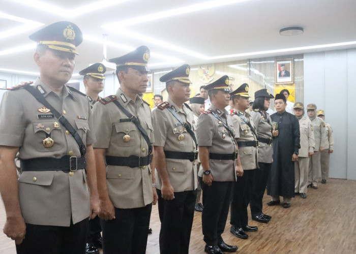 Pejabat Utama dan Kapolsek Jajaran Disertijab, Kapolrestabes Palembang: Segera Berikan Kontribusi Nyata 