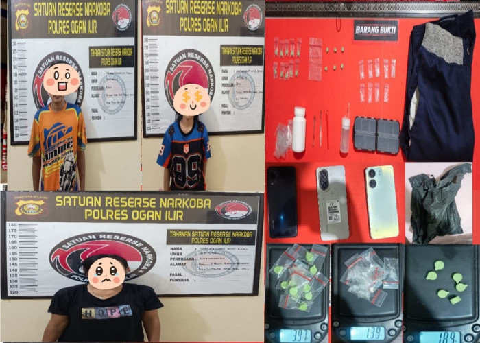 3 Pengunjung Tempat Hiburan Malam Diamankan Satres Narkoba Polres Ogan Ilir Bersama BB Sabu dan Ekstasi