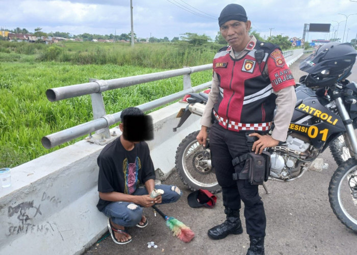Sat Samapta Polres Ogan Ilir Tangkap Pelaku Pungli di Pintu Keluar Tol Kramasan