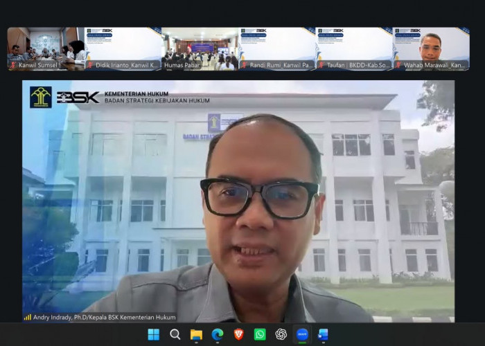 Kemenkum Sumsel Ikuti DSK Papua Barat, Perkuat Standar Layanan Bantuan Hukum