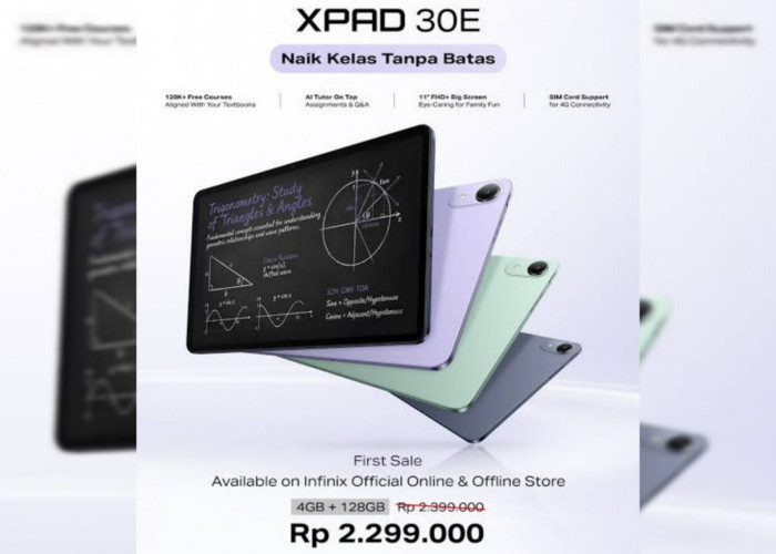 Tablet Terbaru 2026 Infinix XPad 30E Hadirkan Kombinasi Performa Solid dengan Fitur AI Tutor Edukatif 