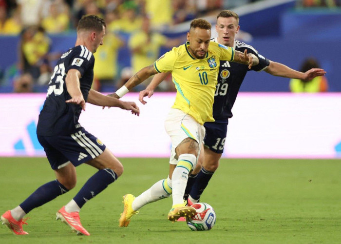Brasil Cukur Skotlandia 3-0, Neymar Hampir Ciptakan Hattrick