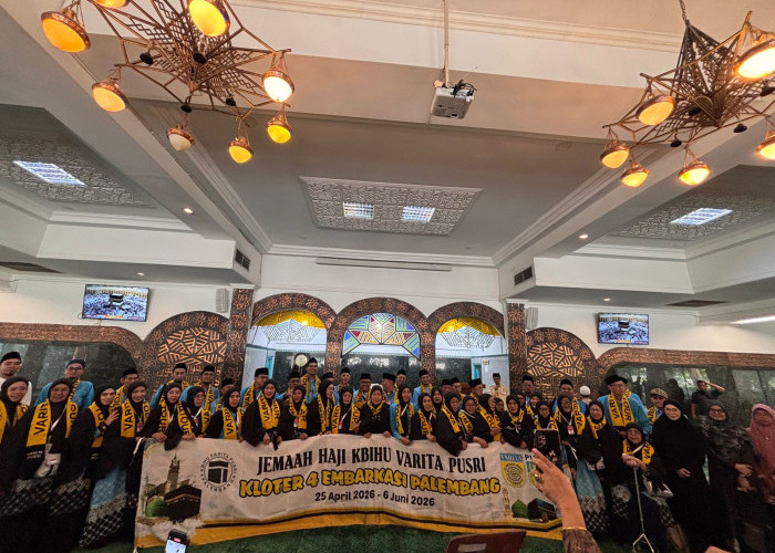Pusri Berangkatkan 49 Jemaah Haji Melalui KBIH Variya Kloter 4