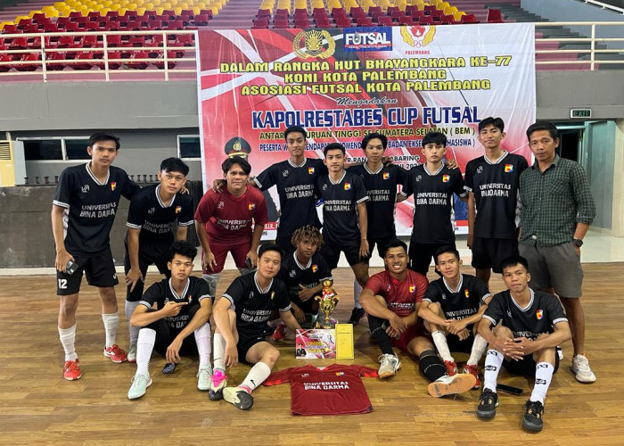 Luar Biasa, Tim Futsal UBD Palembang Raih Peringkat 4 Turnamen Futsal Kapolrestabes Cup 2023