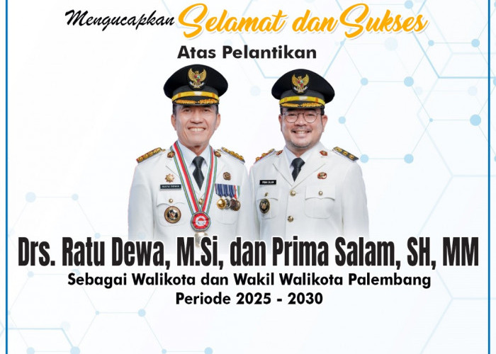 PT Pusri Palembang Mengucapkan Selamat atas Pelantikan Ratu Dewa dan Prima Salam