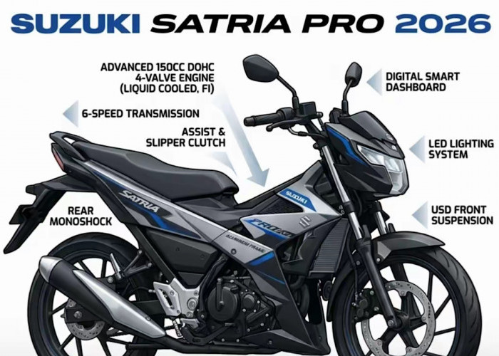 Suzuki Satria Pro 2026 Jadi Motor Bebek Paling Canggih Saat Ini, Tapi Harganya Rp35 Juta