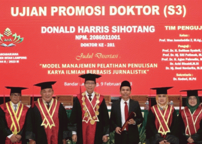 Donald Haris Sihotang Doktor Nonmuslim Pertama yang Dilahirkan UIN Raden Intan Lampung 