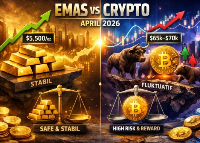 Emas Unggul, Crypto Masih Fluktuatif: Mana Investasi Paling Menguntungkan Hingga April 2026?