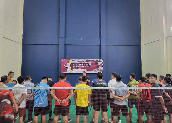 Meriahkan HUT Pengayoman ke-79, Lapas Narkotika Muara Beliti Gelar Turnamen Badminton Kalapas CUP