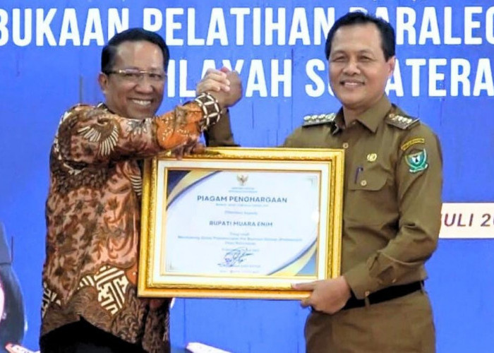 Pemerintah Kabupaten Muara Enim Raih Penghargaan Posbankum Tercepat di Sumsel