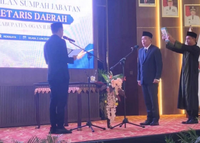 Dicky Syailendra Resmi Diangkat Jadi Sekda Ogan Ilir Defenitif, Bupati Panca Tekankan Soal Integritas