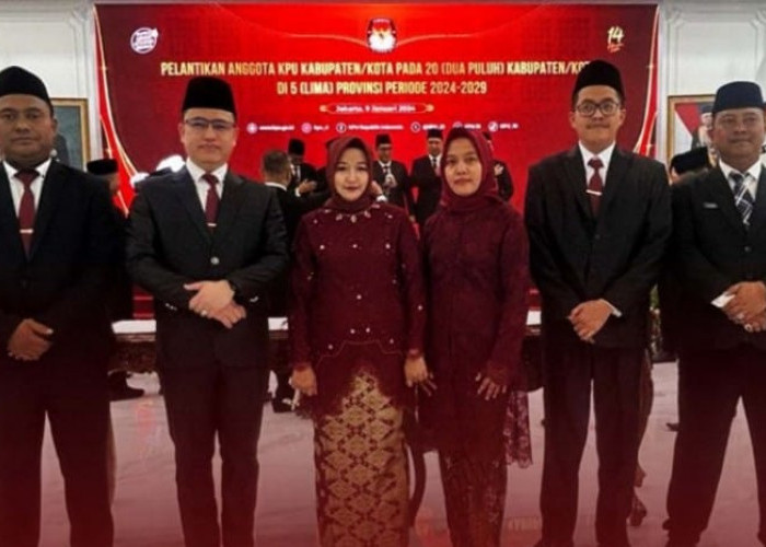 Lima Komisioner KPU Prabumulih Resmi Dilantik, Sutarno: Harus Jalankan Tugas Profesional