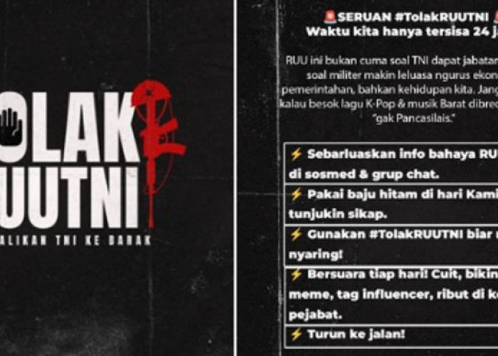 Tagar Protes Pengesahan RUU TNI Trending di Media Sosial, Warganet Suarakan Penolakan