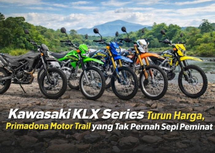 Kawasaki KLX Series Turun Harga, Primadona Motor Trail Amfibi yang Tak Pernah Sepi Peminat