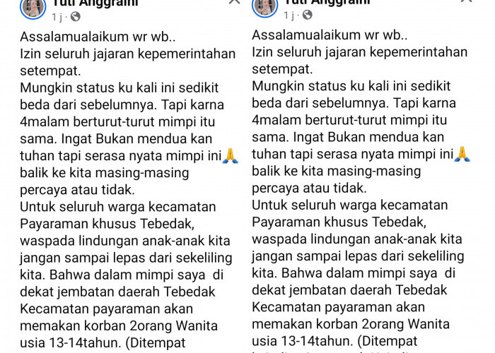 4 Malam Didatangi Mimpi Aneh, Anak Indigo di Ogan Ilir Sebut Bakal Ada Korban Tenggelam, 2 Orang Remaja Putri