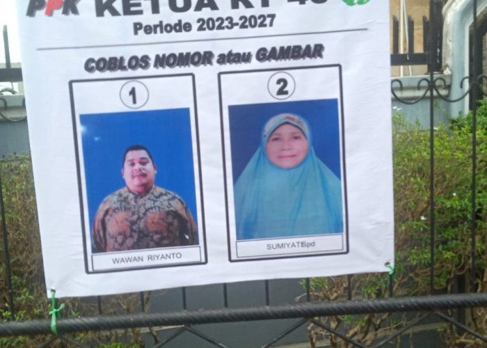 Ayo Gunakan Hak Pilih, di Pesta Demokrasi Pemilihan Ketua RT Komplek Taman Bukit Rafflesia Palembang