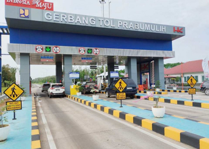 Jumlah Kendaraan yang Melintasi Tol Palembang-Prabumulih pada Arus Balik Hari ke+5 Idul Fitri Mulai Turun