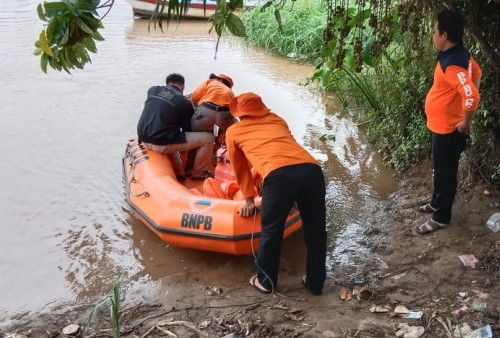 Warga Tanjung Merindu Hanyut Terseret Arus Sungai Ditemukan 200 Meter dari Lokasi Kejadian