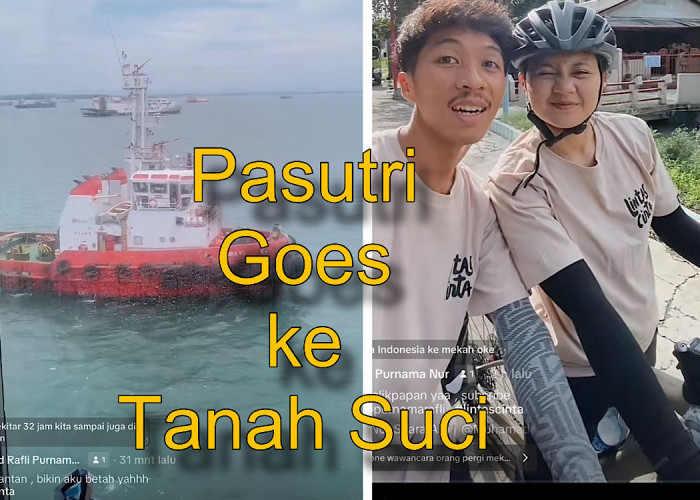 Pasutri Bersepeda ke Tanah Suci Mekah Sudah Tiba di Kalimantan, 32 Jam Perjalanan Kapal Laut