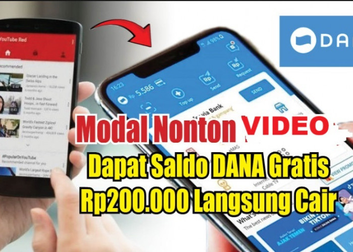 Gak Banyak yang Tahu! Trik Rahasia Dapat Saldo DANA Rp200.000, Cuma Nonton Video 5 Menit