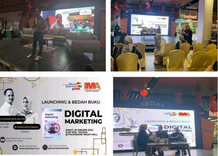 Mantap! Dosen UBD Palembang Launching Buku 'Digital Marketing'