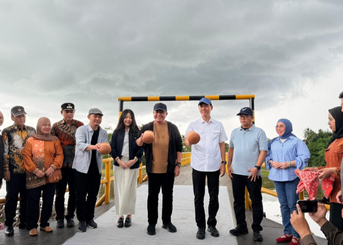 Gubernur Sumsel Bersama Bupati OKI Resmikan Jembatan di Kecamatan SP Padang OKI