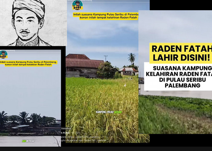 Raden Fatah Lahir di Pulau Seribu di Seberang Sungai Pasar Induk Jakabaring, Benarkah?