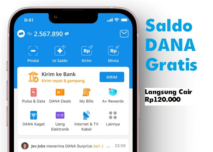 Mudah dan Cepat, Saldo DANA Gratis Rp120.000 Langsung Cair, Klaim Link DANA Kaget Hari Ini