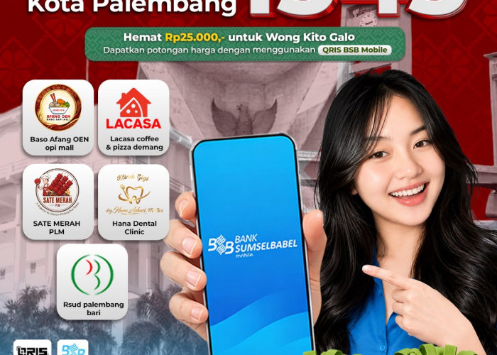 Sambut HUT Palembang 2026, Bank Sumsel Babel Tebar Promo QRIS Ada Diskon Kuliner & Kesehatan