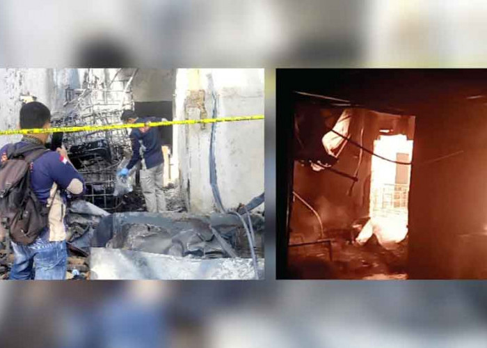 Rumah dan Warung Manisan di Baturaja Terbakar, Polisi Temukan Baby Tank dan Drum BBM Hangus
