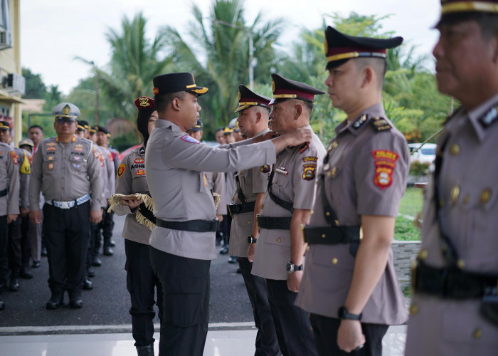 Tiga Jabatan Penting Polres OKI Mutasi, Kapolres Ajak Pejabat Baru Tingkatkan Pelayanan