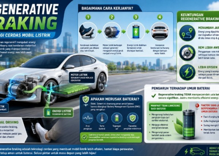 Regenerative Braking, Teknologi Cerdas Mobil Listrik yang Bikin Hemat Energi dan Ramah Baterai
