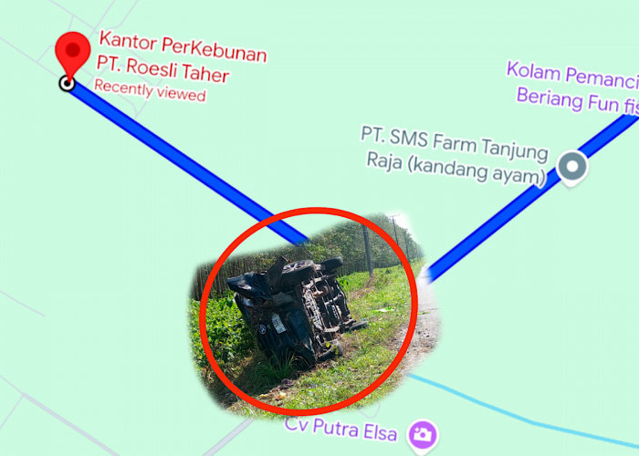 Saksi Dengar 3 Kali Tembakan dan Lubang Diduga Bekas Peluru Pada Mobil Terbalik di Ogan Ilir   