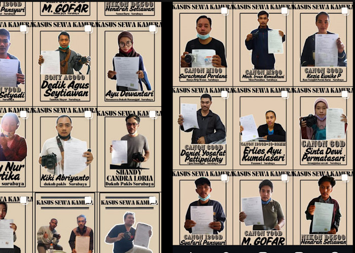 Buka Jasa Sewa Kamera Yusuf Sudah Kehilangan 35 Unit, Semua Foto Pelaku Dipajang