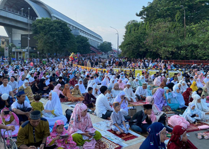Salat Ied Idul Adha 1444 Hijriah di Masjid Agung Palembang Berlangsung Khidmat