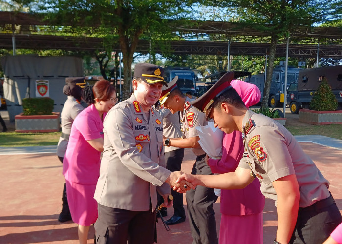 Ratusan Personel Polrestabes Palembang Naik Pangkat, 25 Orang ASN dan Polri Purna Bakti 