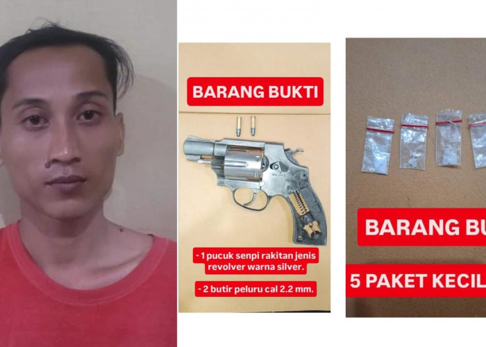  Tangkap Pemilik Senpi Rakitan di Air Kumbang Banyuasin, Jatanras Temukan 5 Paket Sabu-Sabu 