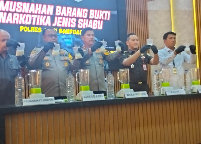 Sabu-Sabu Senilai Rp500 Juta di Muba Milik Seorang Bandar Asal Palembang Diblender