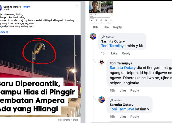 Netizen Bahas Maling Lampu Hias Ampera Kok Bergeser Kasus Dokter Tuduh Orang Temukan HP-nya Sebagai Maling   