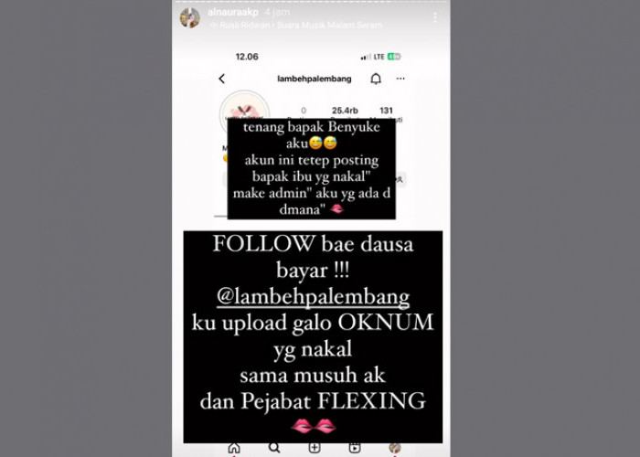 DPO Selebgram Palembang Alnaura Buat Akun Instagram Baru, Bikin yang Berpolemik dengannya Panas Dingin