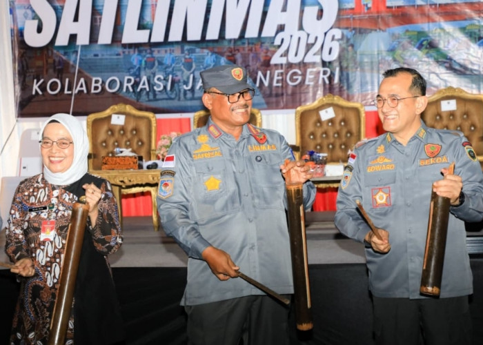 Jambore Linmas Perdana Digelar di Palembang, Kemendagri Gaungkan Kolaborasi Jaga Negeri