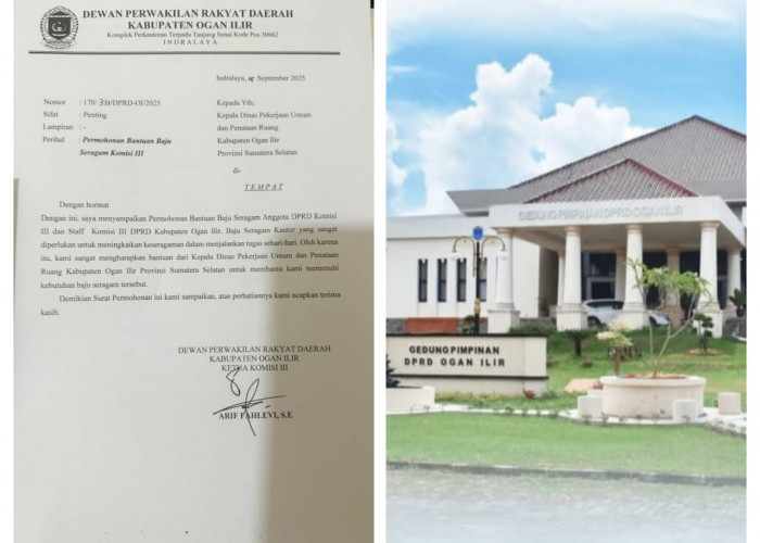 MIRIS! Komisi III DPRD Ogan Ilir Diduga Sebar Proposal Minta Bantuan Baju Seragam ke OPD 