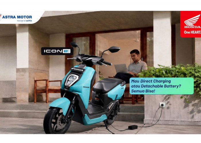 Honda ICON e: Punya Dua Pilihan Pengisian, Bisa Direct Charging atau Lepas Baterai